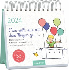 Postkartenkalender Man sieht nur mit dem Herzen gut ... 2024 - Saint-Exupéry, Antoine de