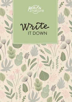 Write It Down . Nachhaltiges Notizbuch in A5 mit Hardcover und Pflanzen-Motiv - pen2nature