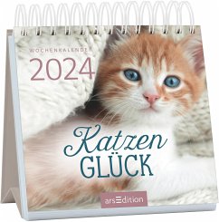 Cover Mini-Wochenkalender Katzenglück 2024