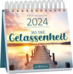 Cover Mini-Wochenkalender 365 Tage Gelassenheit 2024
