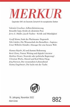 MERKUR Gegründet 1947 als Deutsche Zeitschrift für europäisches Denken - 11/2022 (eBook, ePUB)