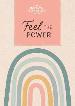 Feel The Power . Nachhaltiges Notizbuch in A5 mit Hardcover und Regenbogen-Motiv - pen2nature