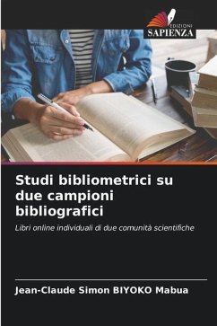 Studi bibliometrici su due campioni bibliografici - BIYOKO Mabua, Jean-Claude Simon