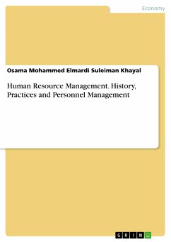 Human Resource Management. History, Practices and Personnel Management (eBook, PDF) - Elmardi Suleiman Khayal, Osama Mohammed