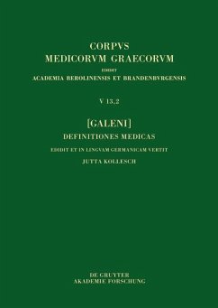 [Galeni] Definitiones medicae / [Galen] Medizinische Definitionen