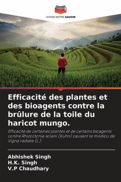 Efficacité des plantes et des bioagents contre la brûlure de la toile du haricot mungo. - Singh, Abhishek;Singh, H.K.;Chaudhary, V.P