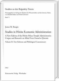 Studies in Hittite Economic Administration - Burgin, James M.