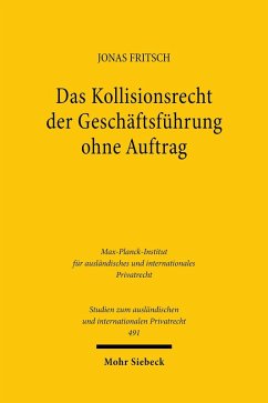 Das Kollisionsrecht der Geschäftsführung ohne Auftrag (eBook, PDF) - Fritsch, Jonas