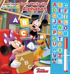 Mickey Mouse Clubhouse: Let's Write the Alphabet My Write-And-Erase Book - Pi Kids