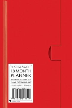Cover Red Pocket+ Plain & Simple 18 Month Planner 2017