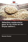 Sélection moléculaire pour le riz riche en fer Oryza sativa L