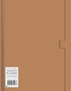 Cover Natural Large Plain & Simple 18 Month Planner 2017