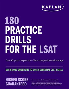 Cover 180 Practice Drills for the LSAT: Over 5,000 questions to build essential LSAT skills