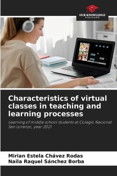 Characteristics of virtual classes in teaching and learning processes - Chávez Rodas, Mirian Estela;Sánchez Borba, Naila Raquel