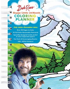 Bob Ross Happy Little 18-Month Coloring Planner - Editors of Thunder Bay Press