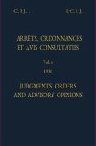 Permanent Court of International Justice, Judgments, Orders and Advisory Opinions