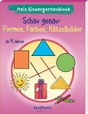 Mein Kindergartenblock - Schau genau: Formen, Farben, Rätselbilder