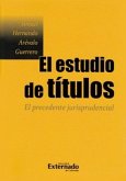 El estudio de títulos. El precedente jurisprudencial (eBook, PDF)
