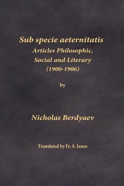 Sub specie aeternitatis - Berdyaev, Nicholas