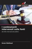 I cambiamenti intervenuti sulle fonti