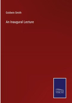Cover An Inaugural Lecture