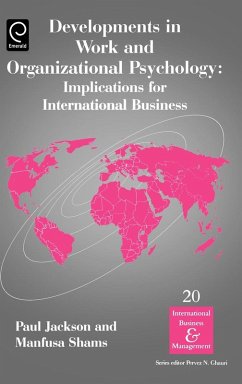 Cover Developments in Work and Organizational Psychology (eBook, PDF)