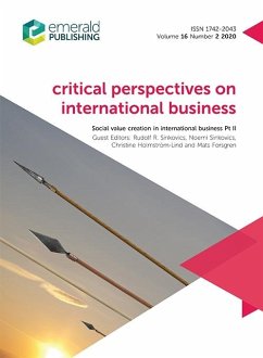 Social value creation in International Business Pt II (eBook, PDF)