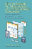 How to Evaluate the Effectiveness of a School-Based Intervention (eBook, ePUB)