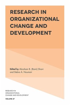 Research in Organizational Change and Development (eBook, PDF) Cover Research in Organizational Change and Development (eBook, PDF)