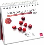 Postkartenkalender 2024: Nimm das Leben leicht! Bunte Gedanken mit Bildern von Spielkkind