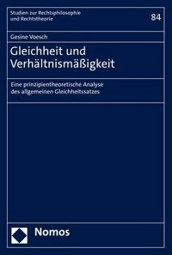 Gleichheit und Verhältnismäßigkeit - Voesch, Gesine