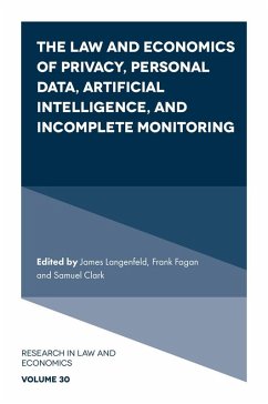 Cover Law and Economics of Privacy, Personal Data, Artificial Intelligence, and Incomplete Monitoring (eBook, PDF)