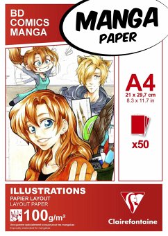 Layoutblock für Mangas und Comics A4 50 Blatt 100g