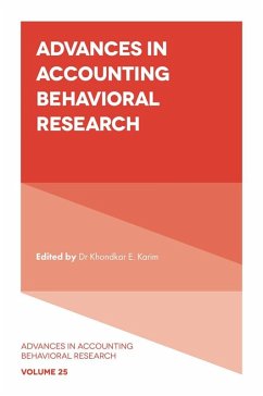 Advances in Accounting Behavioral Research (eBook, ePUB)