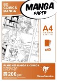 Papier für Manga, Packung/Etui mit 40 Blatt A4 200g