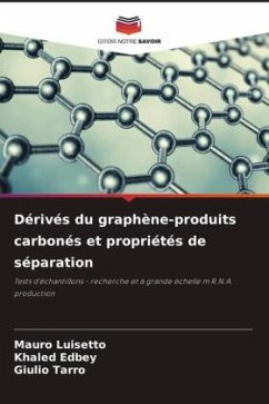 Dérivés du graphène-produits carbonés et propriétés de séparation - Luisetto, Mauro;Edbey, Khaled;Tarro, Giulio