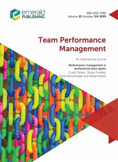 Cover Performance Management in Professional Team Sports (eBook, PDF)