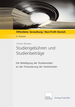Cover Studiengebühren und Studienbeiträge (eBook, PDF)