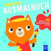 Mein dickes Ausmalbuch (Cover blau - Katze)