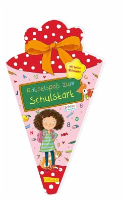 Schlau für die Schule: Rätselspaß zum Schulstart mit Stickern (Schultüte 2023 rosa) - Fuchs, Caroline