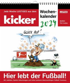 Cover Hier lebt der Fußball! - kicker-Wochenkalender 2024