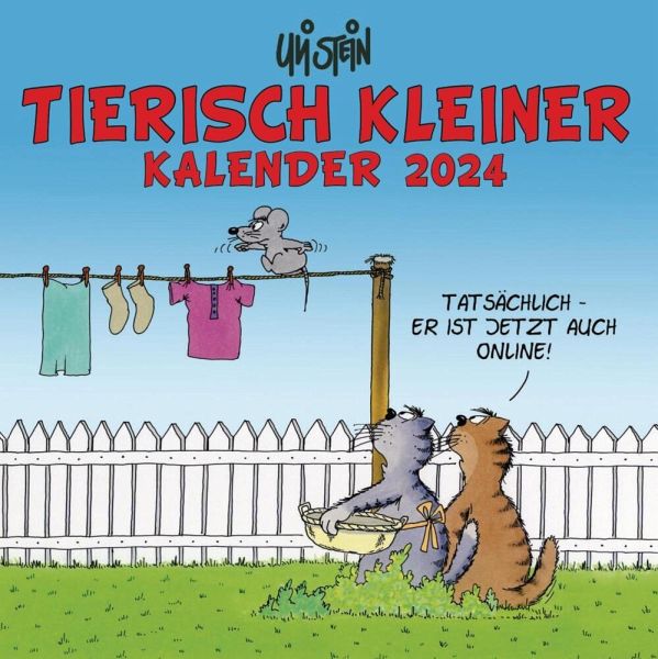 Uli Stein Tierisch kleiner Kalender 2024 für die Wand oder unterwegs