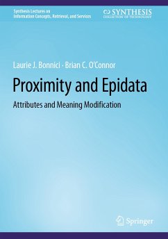 Proximity and Epidata (eBook, PDF) - Bonnici, Laurie J.; O'Connor, Brian C.