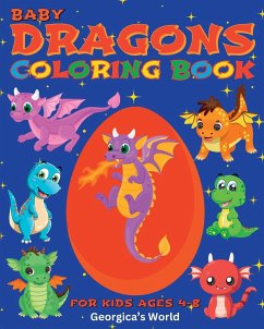 Baby Dragons Coloring Book for Kids Ages 4-8 - Yunaizar88