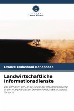 Landwirtschaftliche Informationsdienste - Mulashani Bonephace, Evance