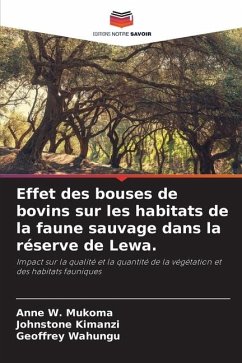 Effet des bouses de bovins sur les habitats de la faune sauvage dans la réserve de Lewa. - Mukoma, Anne W.;Kimanzi, Johnstone;Wahungu, Geoffrey