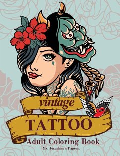 Vintage Tattoo Coloring Book - Papers, Ms. Josephine's