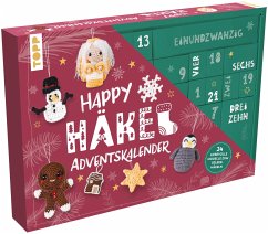 Happy Häkel-Adventskalender. Mit Material und Anleitungsbuch für 24 Häkelprojekte - Czerny, Melanie;Eisterlehner, Doerthe;Konecny, Martina