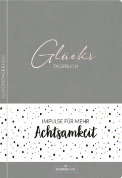 Glückstagebuch Soft Touch Grey, vegan