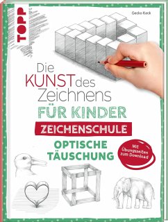 Die Kunst des Zeichnens für Kinder Zeichenschule - Optische Täuschung - Keck, Gecko